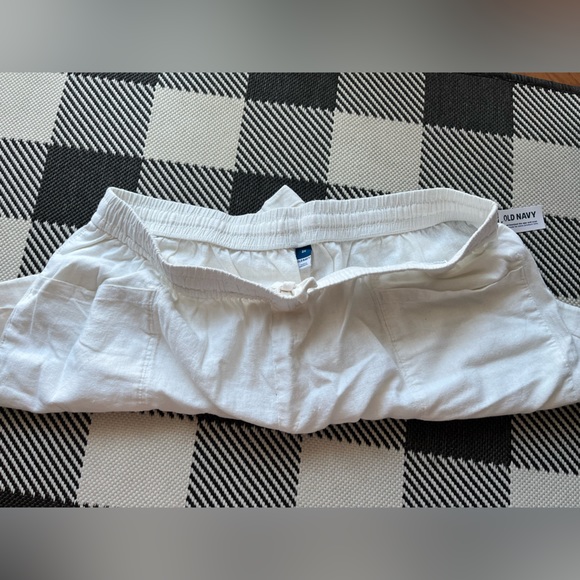 NWT 2X White Linen Old Navy Shorts 🤍 - Picture 3 of 9
